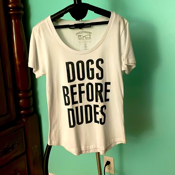 DOGS BEFORE DUDES soft tee in Medium - Picture 2 of 4